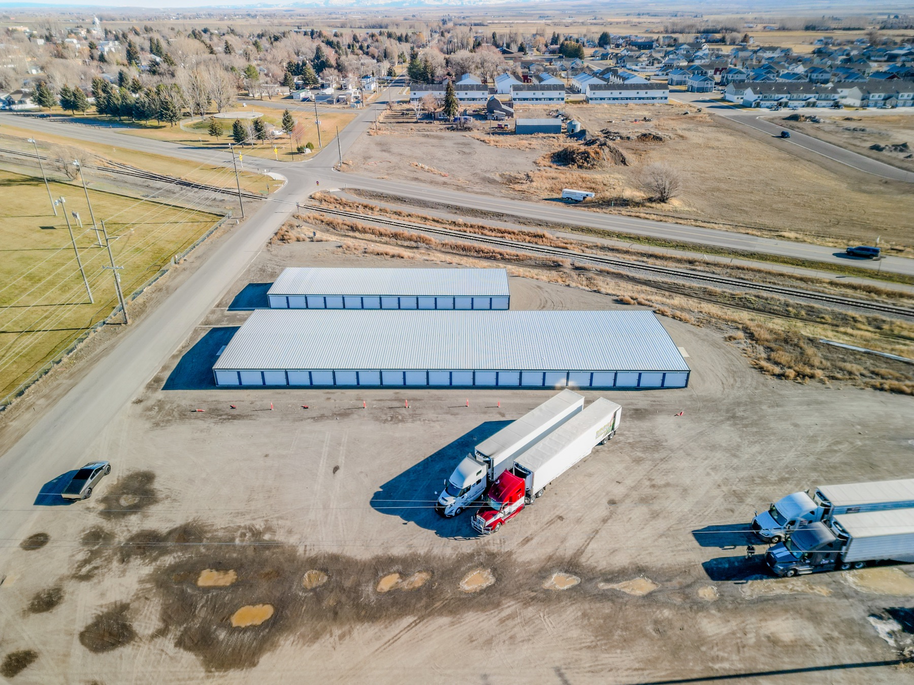 Sugar City Storage buildings from above